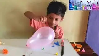 Balloon experiment | Pop up balloon using orange pills | Pop up ballons experiments | Pop balloons