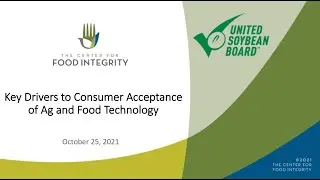 Webinar: Key Drivers to Consumer Acceptance of Ag and Food Technology