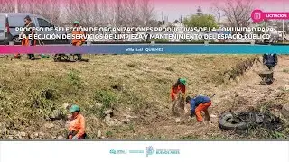 Licitación pública |🧹🗑️ “Limpieza y mantenimiento del espacio público” en #Quilmes