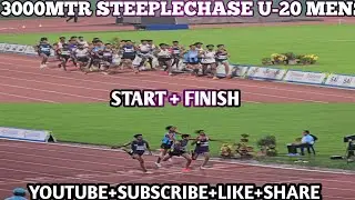 3000MTR STEEPLECHASE U-20 MENS NATIONAL JUNIOR ATHLETICS CHAMPIONSHIP ODISHA INDIA 2025 #subscribe