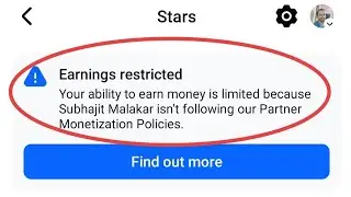 Facebook Star Earning Restricted Turn Blue