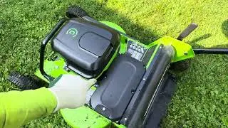 Greenworks Commercial 30 inch mower 82LM30S Test, Review, and Feedback Series (Part 3 of 4)