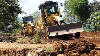 New Road Construction Project | How to Building Road Foundation Techniques By Group Heavy Machinery