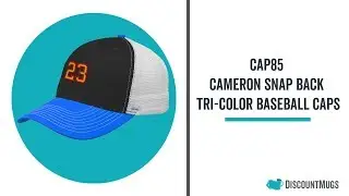 Embroidered Cameron Snap Back Tri-Color Baseball Caps