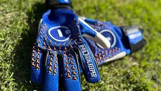 Luva de Goleiro N1- Scorpius 2.0 (azul e laranja) 