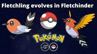 Pokemon Go : Fletchling evolving into Fletchinder