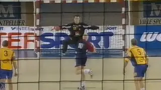 Misi&oacute;n Imposible, meter un 7 metros a Peter Gentzel. Mundial FRA-2001. SWE-CZE. 1FJ3. Montpellier