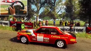 Opel Ascona 400 1982 Phil Collins - LECZNA COUNTY POLAND  13.5 KM - Steering wheel Gameplay