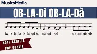 OB-LA-DI OB-LA-DA - BEATLES - FREE PDF - Spartito facile - Flauto dolce - Violino - Tutorial