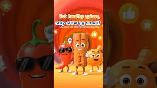 Fun Spices for Kids 🌶️ | Learn Healthy Spices with Cute Cartoon