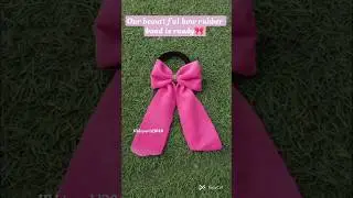 DIY bow rubber band 🎀 on BLACKPINK theme #new #blackpink #bow #ubhiworld #shortsvideo