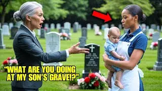 Billionaire Woman Visits Her Son&rsquo;s Grave&mdash;Sees Simple Black Waitress Crying With a Child&hellip; She Freezes