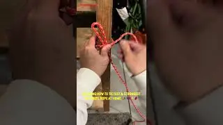 Learning How to Tie Fast & Strongest  DIY Knots Rope at Home.🏕️ 🪢⚡️🧨#tie #knots #camping #game