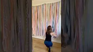 Making my wall pretty! What do you think 🥰 #weddingbackdrop #photobackdrop #weddingbackground