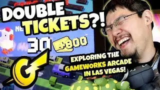 Double Ticket Tuesday! Rolling in Tickets at Gameworks Arcade in Las Vegas!