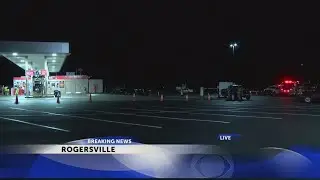 Truck damages gas pump, causes large fuel spill at Rogersville station