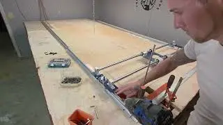 9.7' x 4' sbr20 linear rail router sled install