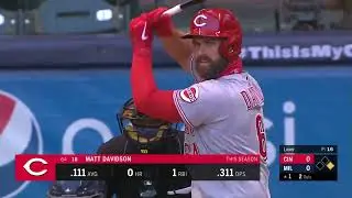 Matt Davidson 3-run HR in Milwaukee: 8/7/20 Cincinnati Reds at Milwaukee Brewers full game