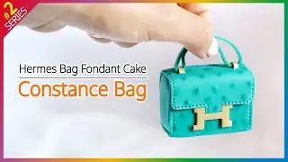 Hermes Bag Theme Cake #2 Hermes Constance Fondant Cake Topper