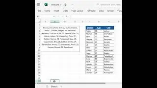 Excel: Arrange Single Cell Data into Table using WRAPROWS & TEXTSPLIT | #excel #WrapRows #TextSplit