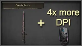 I ran Deathbloom naked with 4x more DPI than usual...