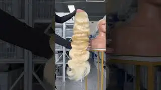 Single donor blonde wig😍#hdlace #hairstyle #colorwigs #hdlacefrontal #blondehair #blondewig