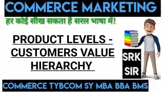 Products Levels - Customer Value Hierarchy Commerce Tybcom sem4 MARKETING Management ARK SRK sir
