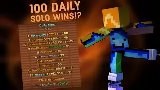 How I won 100 solo bedwars games in ONE DAY!!!