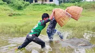 Polo Fishing | Natural Village Fishing Video | Traditional Boy Catching Fish With Polo | Part-21