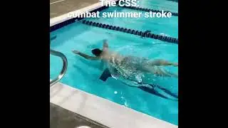 My first YouTube short video demonstrates the combat swimmer stroke!￼