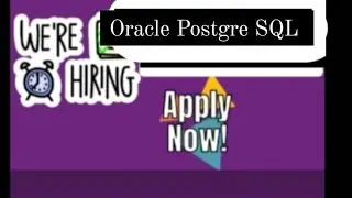 Hiring for Oracle Postgre SQL
