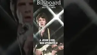 BILLBOARD'S Top 10 Songs from 44 Years ago JULY 18th 1981#shorts  #80smusic #music #classicrock #mtv
