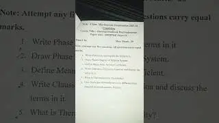 Chemical kinetics and thermodynamics #msc #chemistry #midexam #paper #questionpaper #shorts