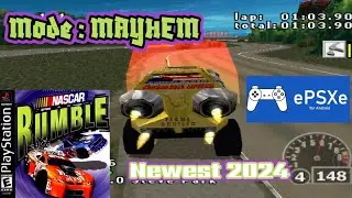 Nascar RUMBLE PS1 Gameplay ePSXe PS1 🎮 Part 1