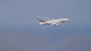 Airbus A380-800 (Emirates) Between Clouds - A6-EOX