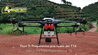Tutorial DJI Agras T16 modo Huerta 2.0 Espa&ntilde;ol - Geosystem Ingenieria