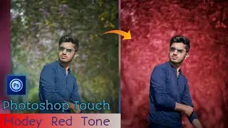 modey red tone effect in Photoshop mobile | snapseed photo editing | step by step | most easy way 🔥🔥