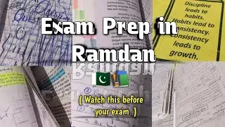 Board Exam Prep in Ramdan 🌙📚  Ramadan, Timetable , Exams, Productive, Study Vlog