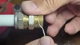 Do not make a mistake when applying Teflon tape, perfect technique. #diy #tutorial #plumbing