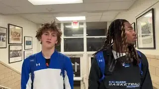 Gavin Arthur and Jhalil Holloway discuss E.C. Glass' win over Jefferson Forest
