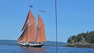 Daysail Pulpit Harbor to Camden Maine in a trimaran