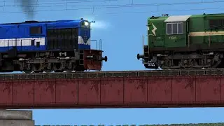 Pune WDM3D Coupling Two DEAD ANDAL SHED WDG3A | SBI RIVER BRIDGE