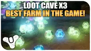 DESTINY- BEST TRIPLE LOOT CAVE FARM 2015! LEGENDARY ENGRAMS!