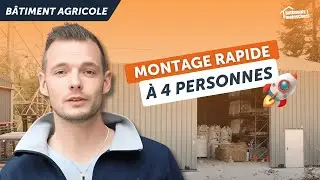 On a mont&eacute; ce hangar agricole en 3 jours !