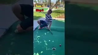 We Played Pool On the Mini Golf Course!