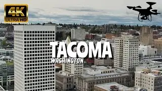 Tacoma, Washington In 4K By Drone - Amazing View Of Tacoma, Washington