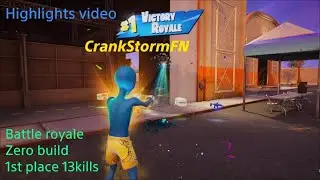 Fortnite Zero Build Win | 13 Kills | Bill Medallion Gameplay Highlights