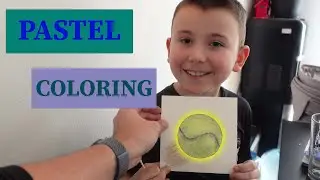 Pastel painting at home: How to draw a Tennis Ball