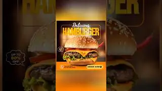 &ldquo;How I Designed This Juicy Burger Poster in Canva (Step-by-Step) 🍔🔥&rdquo;