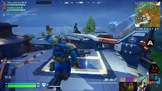 Fortnite Chapter 6 Season 4 as The Scout (from Deep Rock Galactic) with Boss